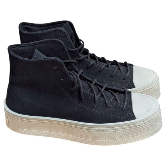 Converse Chuck Taylor Modern Lift Platform Shoe Women's US 9 Suede Black A05285C - Picture 3 of 10